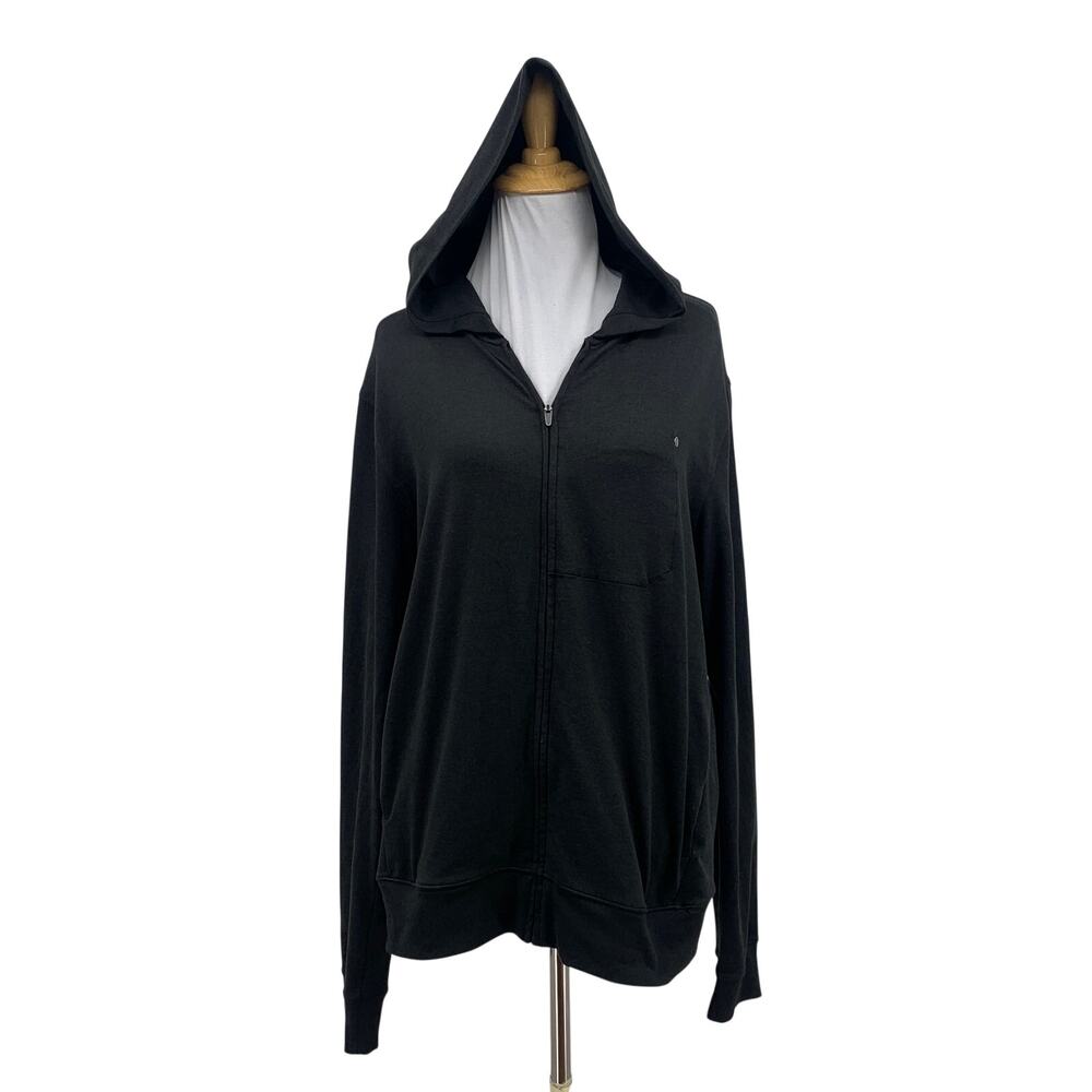Vuori Hoodie Mens S Small Black Ponto Performance Full Zip DreamKnit Pockets